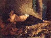 Eugene Delacroix Odalisque Lying on a Couch oil on canvas